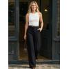 image:imageLILLUSORY High Waisted Stretchy Wide Leg Dress Work Pants Trousers Business Casual Slacks with PocketsBlack