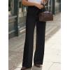 image:imageLILLUSORY High Waisted Stretchy Wide Leg Dress Work Pants Trousers Business Casual Slacks with PocketsBlack