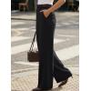 image:imageLILLUSORY High Waisted Stretchy Wide Leg Dress Work Pants Trousers Business Casual Slacks with PocketsBlack