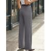 image:imageLILLUSORY High Waisted Stretchy Wide Leg Dress Work Pants Trousers Business Casual Slacks with PocketsHeather Gray