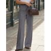 image:imageLILLUSORY High Waisted Stretchy Wide Leg Dress Work Pants Trousers Business Casual Slacks with PocketsHeather Gray