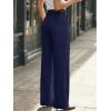 image:imageLILLUSORY High Waisted Stretchy Wide Leg Dress Work Pants Trousers Business Casual Slacks with PocketsNavy Blue