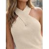 image:imageLILLUSORY Knit Halter Tops Sleeveless Lightweight Summer Sweater VestCream