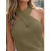 image:imageLILLUSORY Knit Halter Tops Sleeveless Lightweight Summer Sweater VestGreen