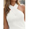 image:imageLILLUSORY Knit Halter Tops Sleeveless Lightweight Summer Sweater VestWhite