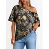 image:imageLILLUSORY Off The Shoulder Tops Oversized Tshirts Short Sleeve Basic Tee 2026 Casual Summer Fashion ClothesPdg