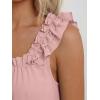 image:imageLILLUSORY Pajamas Sets for Women 2 Piece Cute Bridal Pjs Sexy Lounge Sleepwear Summer Outfits 2026 Ruffle Tops and ShortsPink
