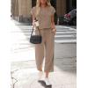 image:imageLILLUSORY Two Piece Lounge Sets for Women Spring Vacation Beach Travel Airport Outfits Casual Cruise Fashion 2026Coffee