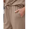 image:imageLILLUSORY Two Piece Lounge Sets for Women Spring Vacation Beach Travel Airport Outfits Casual Cruise Fashion 2026Coffee
