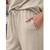 image:imageLILLUSORY Two Piece Lounge Sets for Women Spring Vacation Beach Travel Airport Outfits Casual Cruise Fashion 2026Khaki