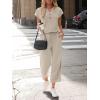 image:imageLILLUSORY Two Piece Lounge Sets for Women Spring Vacation Beach Travel Airport Outfits Casual Cruise Fashion 2026Khaki