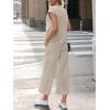 image:imageLILLUSORY Two Piece Lounge Sets for Women Spring Vacation Beach Travel Airport Outfits Casual Cruise Fashion 2026Khaki
