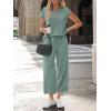 image:imageLILLUSORY Two Piece Lounge Sets for Women Spring Vacation Beach Travel Airport Outfits Casual Cruise Fashion 2026Sage Green