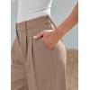 image:imageLILLUSORY Wide Leg Dress Pants Womens High Waisted Dressy TrousersCamel