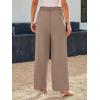 image:imageLILLUSORY Wide Leg Dress Pants Womens High Waisted Dressy TrousersCamel