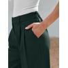 image:imageLILLUSORY Wide Leg Dress Pants Womens High Waisted Dressy TrousersDark Green