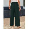 image:imageLILLUSORY Wide Leg Dress Pants Womens High Waisted Dressy TrousersDark Green