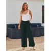 image:imageLILLUSORY Wide Leg Dress Pants Womens High Waisted Dressy TrousersDark Green