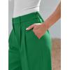 image:imageLILLUSORY Wide Leg Dress Pants Womens High Waisted Dressy TrousersKelly Green