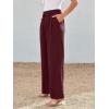 image:imageLILLUSORY Wide Leg Dress Pants Womens High Waisted Dressy TrousersWine Red