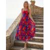 image:imageLILLUSORY Women Floral Maxi Summer Dress 2026 Flowy Elegant Spaghetti Strap Long Sundress Beach Vacation Wedding Guest OutfitFloral Navy Red Flower