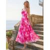 image:imageLILLUSORY Women Floral Maxi Summer Dress 2026 Flowy Elegant Spaghetti Strap Long Sundress Beach Vacation Wedding Guest OutfitFloral Pink