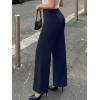 image:imageLILLUSORY Women High Waisted Stretchy Wide Leg Work Pants Business Casual Trousers with Pockets 2026Navy Blue