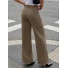 image:imageLILLUSORY Women High Waisted Stretchy Wide Leg Work Pants Business Casual Trousers with Pockets 2026Tawny
