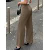 image:imageLILLUSORY Women High Waisted Stretchy Wide Leg Work Pants Business Casual Trousers with Pockets 2026Tawny