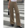 image:imageLILLUSORY Women High Waisted Stretchy Wide Leg Work Pants Business Casual Trousers with Pockets 2026Tawny