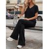 image:imageLILLUSORY Womens 2 Piece Lounge Sets 2026 Summer Vacation Outfits Airport Travel Resort Wear Beach Matching Spring SweatsuitBlack