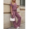 image:imageLILLUSORY Womens 2 Piece Lounge Sets 2026 Summer Vacation Outfits Airport Travel Resort Wear Beach Matching Spring SweatsuitBurgundy