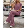 image:imageLILLUSORY Womens 2 Piece Lounge Sets 2026 Summer Vacation Outfits Airport Travel Resort Wear Beach Matching Spring SweatsuitBurgundy
