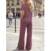 image:imageLILLUSORY Womens 2 Piece Lounge Sets 2026 Summer Vacation Outfits Airport Travel Resort Wear Beach Matching Spring SweatsuitBurgundy
