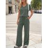 image:imageLILLUSORY Womens 2 Piece Lounge Sets 2026 Summer Vacation Outfits Airport Travel Resort Wear Beach Matching Spring SweatsuitGreen