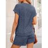 image:imageLILLUSORY Womens 2 Piece Short Sets Summer Lounge Outfits Vacation Travel Cruise Airport Spring Cute Matching Pajamas 2026Blue