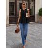image:imageLILLUSORY Womens Babydoll Peplum Tops Sleeveless Pleated Tank Tops  Summer Flowy Dressy Casual Blouses for Daily Work 2026Black