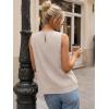 image:imageLILLUSORY Womens Babydoll Peplum Tops Sleeveless Pleated Tank Tops  Summer Flowy Dressy Casual Blouses for Daily Work 2026Khaki