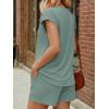 image:imageLILLUSORY Womens Henley 2 Piece Short Sets Summer 2026 Lounge Spring Beach Airport Travel Vacation Outfits Matching SweatsuitSage Green