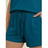 image:imageLILLUSORY Womens Henley 2 Piece Short Sets Summer 2026 Lounge Spring Beach Airport Travel Vacation Outfits Matching SweatsuitTeal