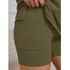 image:imageLILLUSORY Womens Lounge Sets Shorts 2 Piece Matching Pajamas Summer Outfits 2026 Casual Oversized Sweatsuits Spring ClothesArmy Green