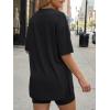 image:imageLILLUSORY Womens Lounge Sets Shorts 2 Piece Matching Pajamas Summer Outfits 2026 Casual Oversized Sweatsuits Spring ClothesBlack