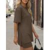 image:imageLILLUSORY Womens Lounge Sets Shorts 2 Piece Matching Pajamas Summer Outfits 2026 Casual Oversized Sweatsuits Spring ClothesCoffee