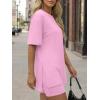 image:imageLILLUSORY Womens Lounge Sets Shorts 2 Piece Matching Pajamas Summer Outfits 2026 Casual Oversized Sweatsuits Spring ClothesPink