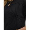 image:imageLILLUSORY Womens Short Sleeve Sweater Vest Spring Floral Tops Summer Dressy Casual Blouses Shirts Outfits 2026Black