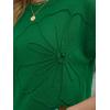 image:imageLILLUSORY Womens Short Sleeve Sweater Vest Spring Floral Tops Summer Dressy Casual Blouses Shirts Outfits 2026Green
