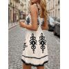 image:imageLILLUSORY Womens Summer Dress Beach Vacation Short Sundress Spring Sleeveless Mini Dresses 2026 Casual Outfits Cute ClothesFloral Apricot