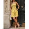 image:imageLILLUSORY Womens Summer Dress Beach Vacation Short Sundress Spring Sleeveless Mini Dresses 2026 Casual Outfits Cute ClothesFloral Yellow