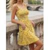 image:imageLILLUSORY Womens Summer Dress Beach Vacation Short Sundress Spring Sleeveless Mini Dresses 2026 Casual Outfits Cute ClothesFloral Yellow