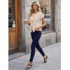 image:imageLILLUSORY Womens Sweater Vest Short Sleeve 2026 Summer Button Going Out Sweater Sexy Cute Crop Top Y2k Trendy Cardigans CoatBeige